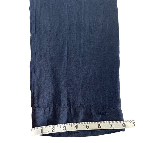 Lilly Pulitzer Breeta Linen Trouser Pants True Navy Blue Size 0 NWT $148 - Picture 11 of 16
